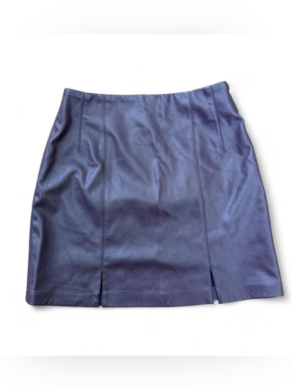 Topshop x ASOS deep berry leather mini skirt